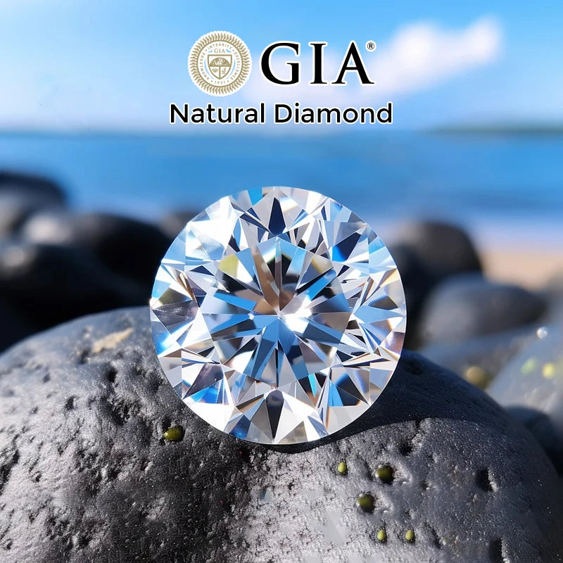 Natural diamond Round Brilliant Cut D E F G VVS Natural Loose Diamond With GIA IGI certificate 0.3carat 0.5carat 1carat Diamond