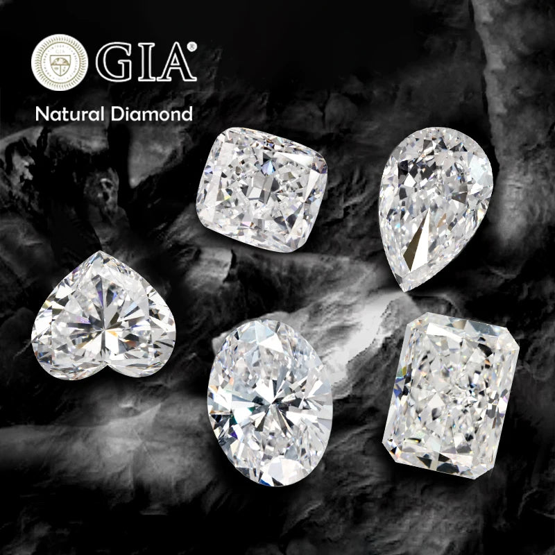 Natural diamond Round Brilliant Cut D E F G VVS Natural Loose Diamond With GIA IGI certificate 0.3carat 0.5carat 1carat Diamond